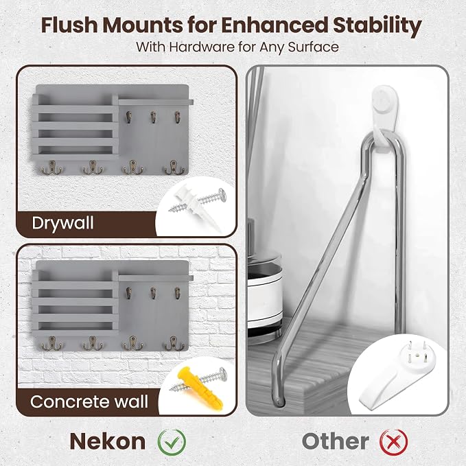 Nekon Mail Holder for Wall Mail Organizer - Image 5