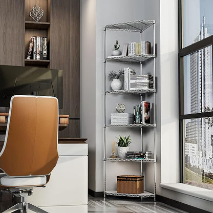 6-Tier NSF Metal Corner Shelf Wire Shelving Unit - Image 7