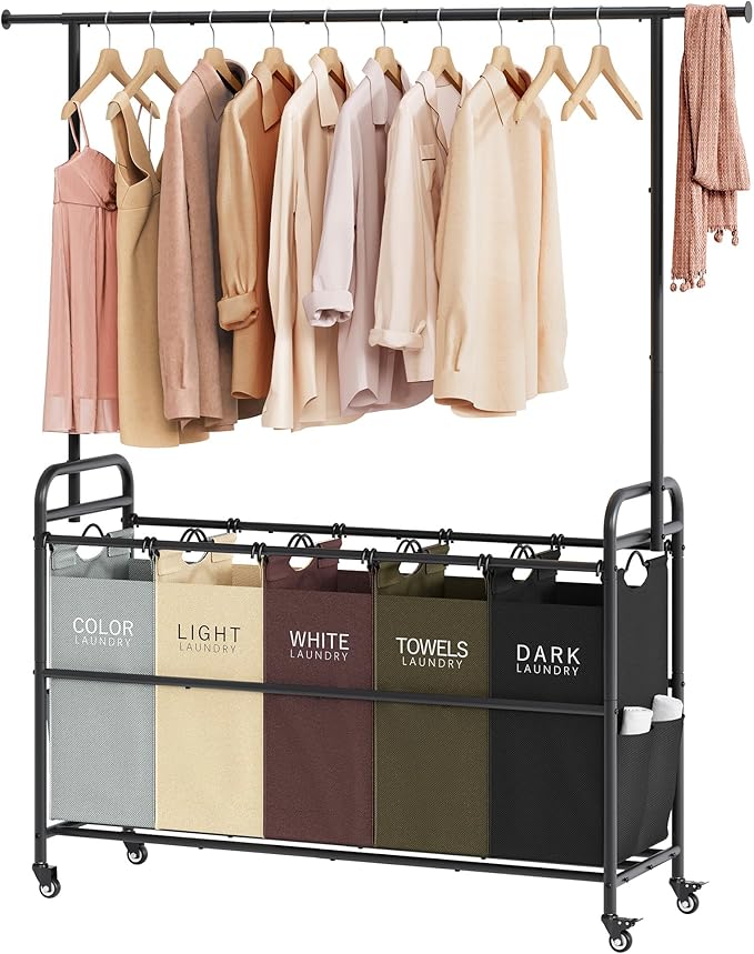 Tajsoon Laundry Sorter Cart by Tajsoon