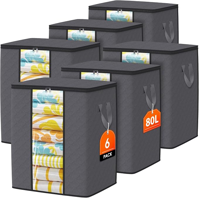 SpaceTrove Clothes Storage Bags, 80L Large Capacity Containers by Unknown