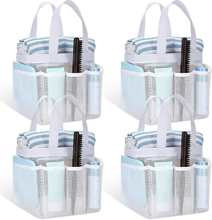 Hillban 4 Pcs Mesh Shower Caddy Portable Shower Caddy by Hillban