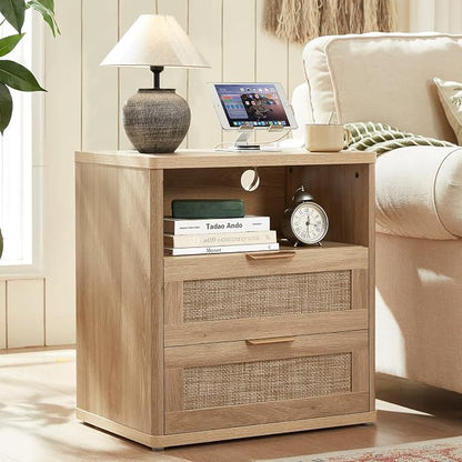 LEYAOYAO Rattan Night Stand by LEYAOYAO-Findtheshiningpointofyourideallife%EF%BC%81