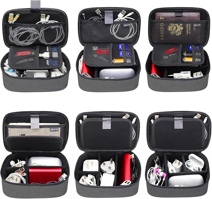 sisma Travel Electronics Organizer Small Carrying Case - Image 3