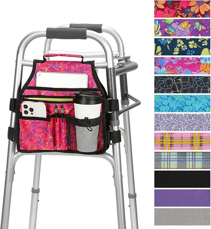 supregear Side Walker Bag, Walker Accessories Bag w/Cup Holder, Folding Walker by SupreGear