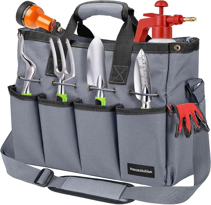 Housolution Garden Tote Bag, 900D Gardening Tool Bag, Garden Tote Storage Bag by Housolution