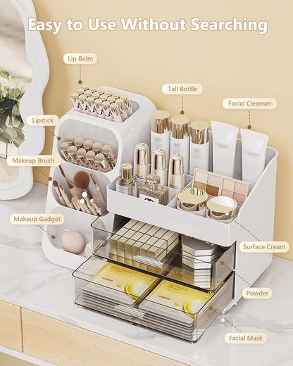 Makeup Organizer with Drawers, Skincare Organizer, Storage Box Cosmetic Display - Image 6