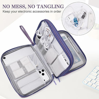 FYY Electronic Organizer, Extra Large Travel Cable Organizer Bag Pouch Portable - Image 5