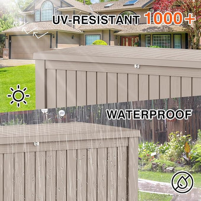 EasyUp 180 Gallon Deck Boxes Waterproof, Outdoor Large Storage Boxes - Image 3
