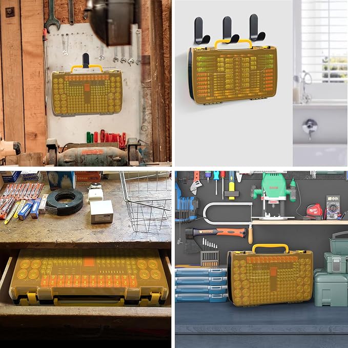 ALCYON Large Capacity 269 Battery Organizer Storage Case - Image 7