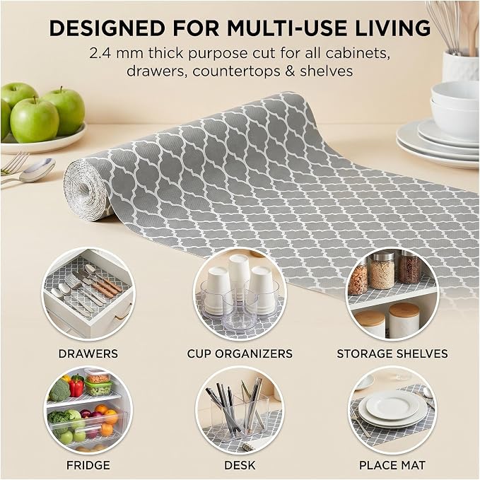 Coavas Shelf and Cabinet Liner, Non Adhesive Non Slip Waterproof Thickened - Image 7