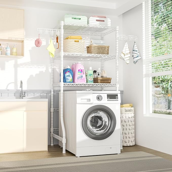 Ulif U8 Laundry Room Storage Organizer, Over The Washer and Dryer Storage - Image 2