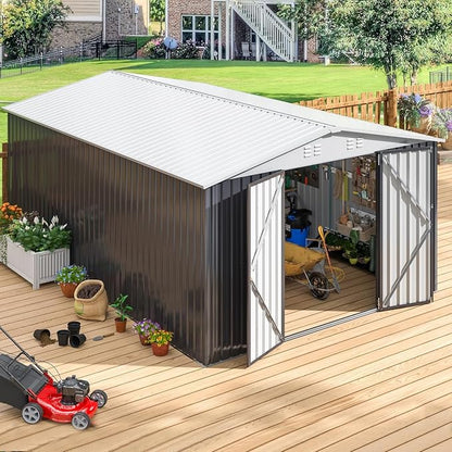 Polar Aurora 10x14 Outdoor Storage Shed, Garden Shed by PolarAurora
