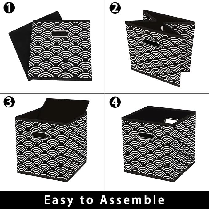 Fabric storage bins Cubes, Fabric Cube Organizer - Image 6