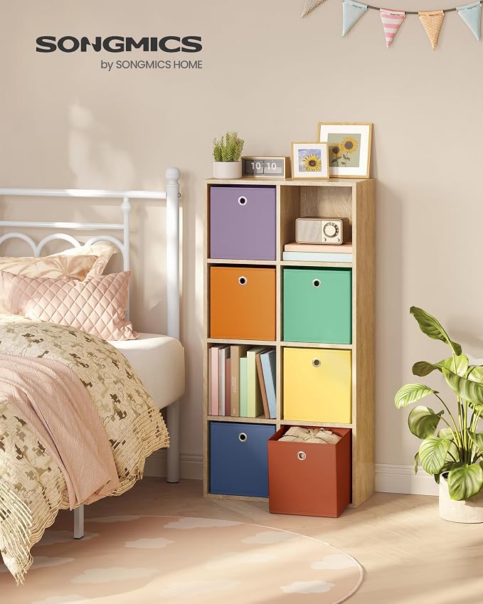 SONGMICS Storage Cubes, Rainbow Storage Bins, 10.2 x 10.2 x 11 Inches, - Image 2