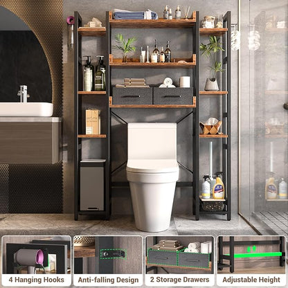 Over The Toilet Storage with 2 Drawers - Image 4
