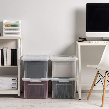IRIS USA File Box, Plastic File Organizer - Image 7