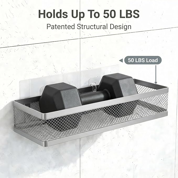 PUSDON 5-in-1 16.5" Extra Long Slim Wall Mount Wrapped Mesh Kitchen Organizer & - Image 4