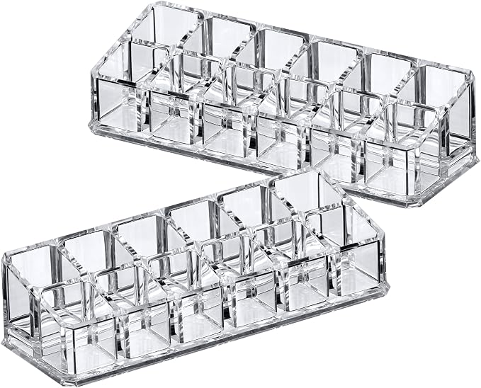 Amazing Abby - Glamour - 2-Pack 12-Slot Acrylic Lipstick Organizer, Lipstick - Image 4