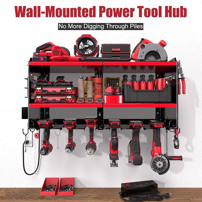Spampur Fathers Day Gift – Power Tool Organizer Wall Mount - Image 2