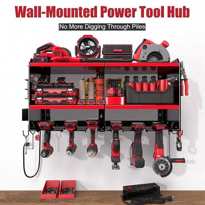 Spampur Fathers Day Gift – Power Tool Organizer Wall Mount - Image 2