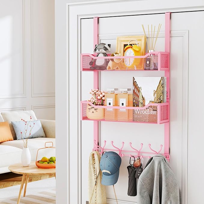 SWTYMIKI Over The Door Hooks Organizer - Image 2