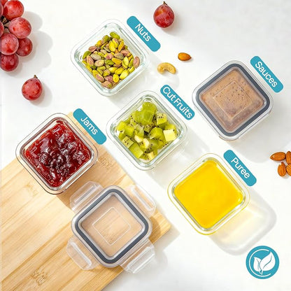 Vtopmart 5Pack 5oz Small Glass Storage Containers - Image 3