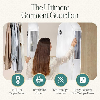 Premium 40” Short Cotton Garment Bag - Image 8