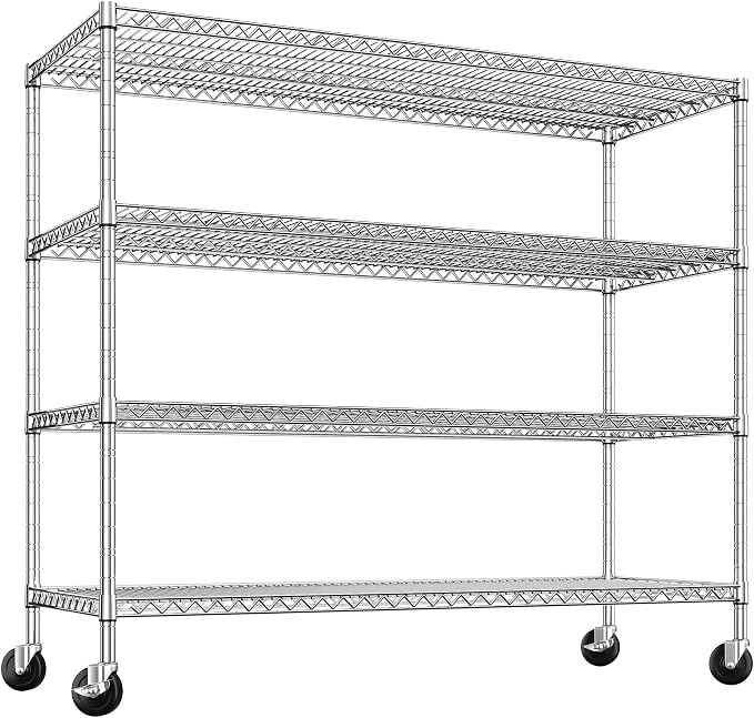 REIBII 55.5''W Storage Shelves 2500LBS Wire Shelving Unit - Image 7