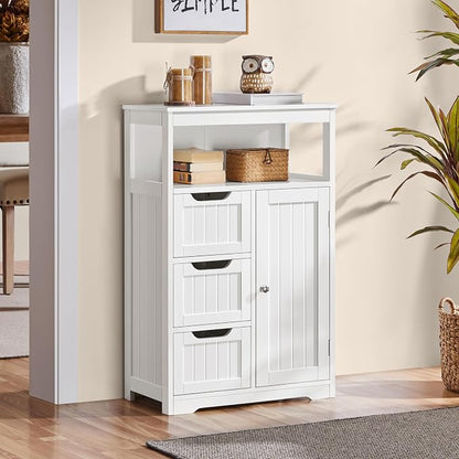 Yaheetech Bathroom Floor Cabinet Wooden Storage Organizer - Image 4