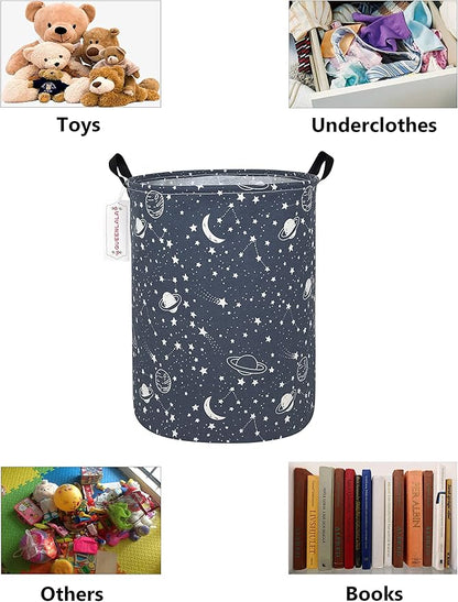 QUEENLALA Large Storage Basket, Laundry Hamper/Bathroom/Home Decor/Collapsible - Image 3