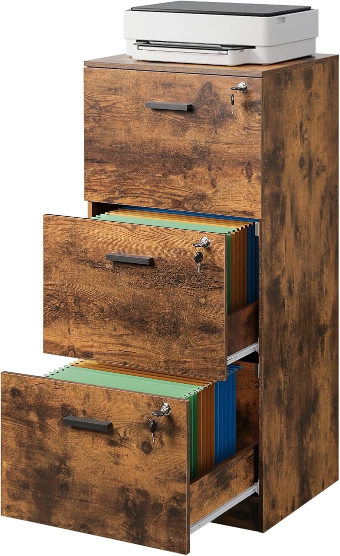 DEVAISE 3 Drawer Wood File Cabinet by DEVAISE