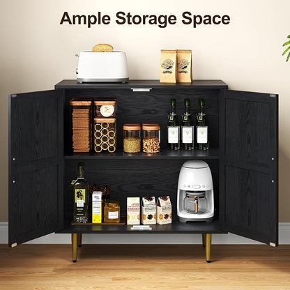 RoyalCraft 2-Door Storage Cabinet, Modern Wood Credenza - Image 5