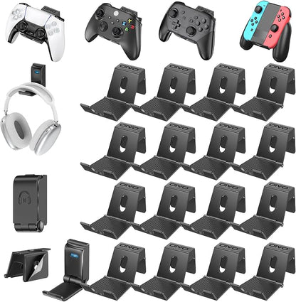 OIVO Controller & Headset Wall Mount Holder Stand, Foldable Headphone Stand by OIVO