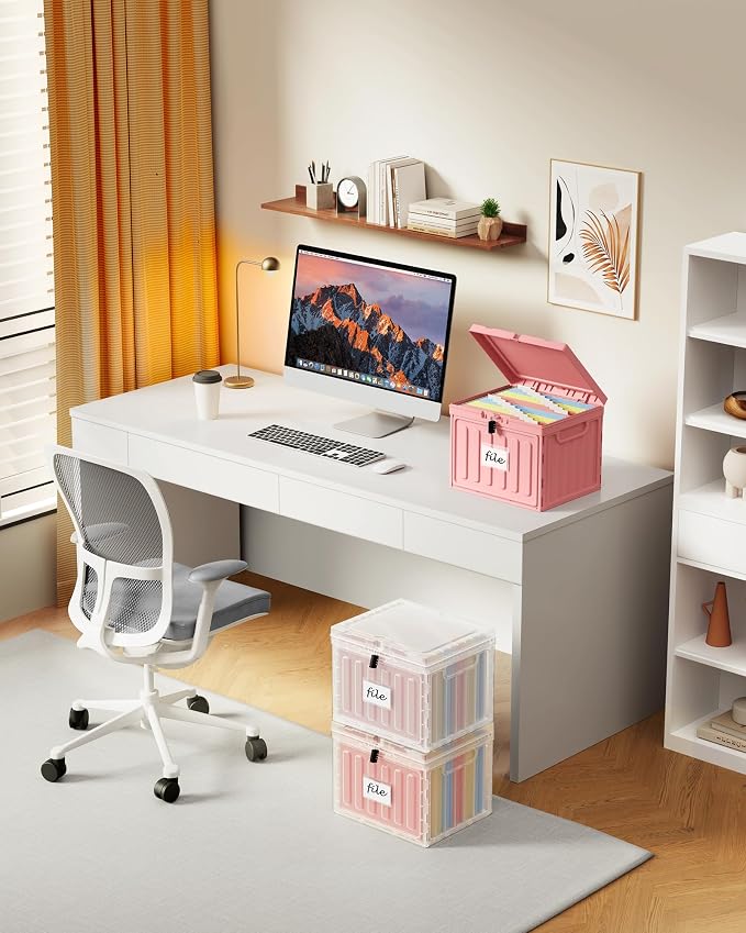 Oterri Plastic File Box with Lid - Image 4