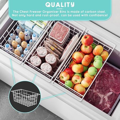 2Packs 17.5 inch Chest Freezer Organizer, Refrigerator Organizer Bins, Freezer - Image 4