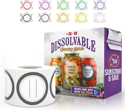 Easy Remove Dissolvable Canning Labels by MESS