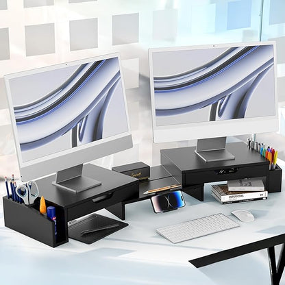 Simple Houseware Desk Dual Monitor Stand Riser - Image 6