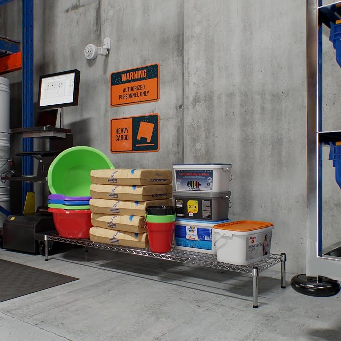 18" Deep x 72" Wide x 8" Height Wire Shelving Kit | 1-Tier | NSF Commercial - Image 2
