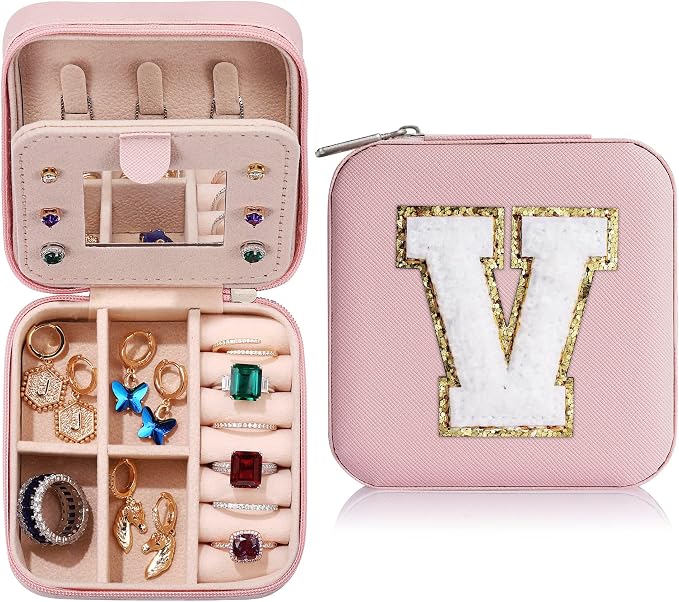 Parima Pink 'W' Initial Jewelry Box by PARIMA