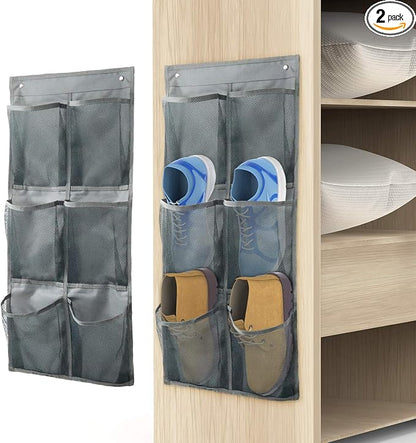 Wall Mounted Shoes Rack 2Pack/Can Store 6Pairs of Sneakers, by Yocice