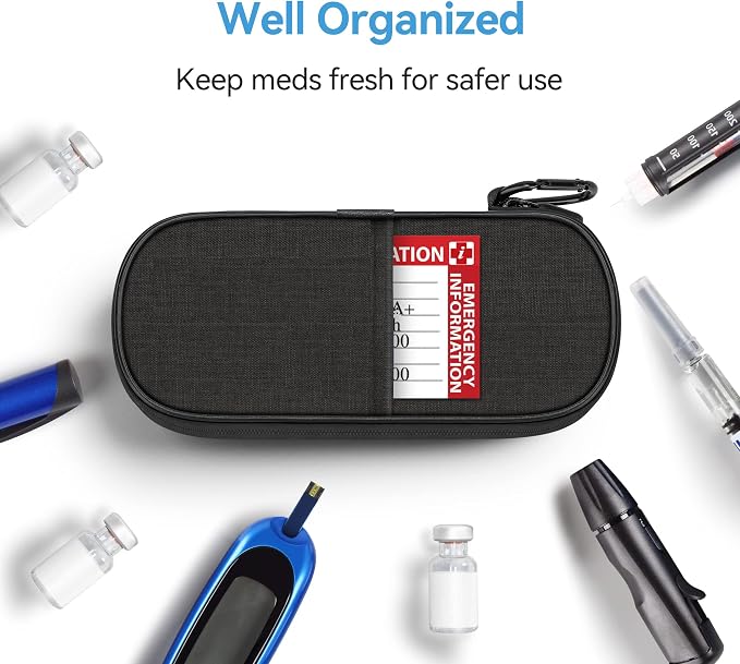 Insulin Pen Cooler Travel Case Diabetic Medication Insulated Cool Organizer - Image 3