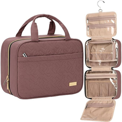 NISHEL Travel Toiletry Bag for women, Portable Hanging Organizer for by NISHEL