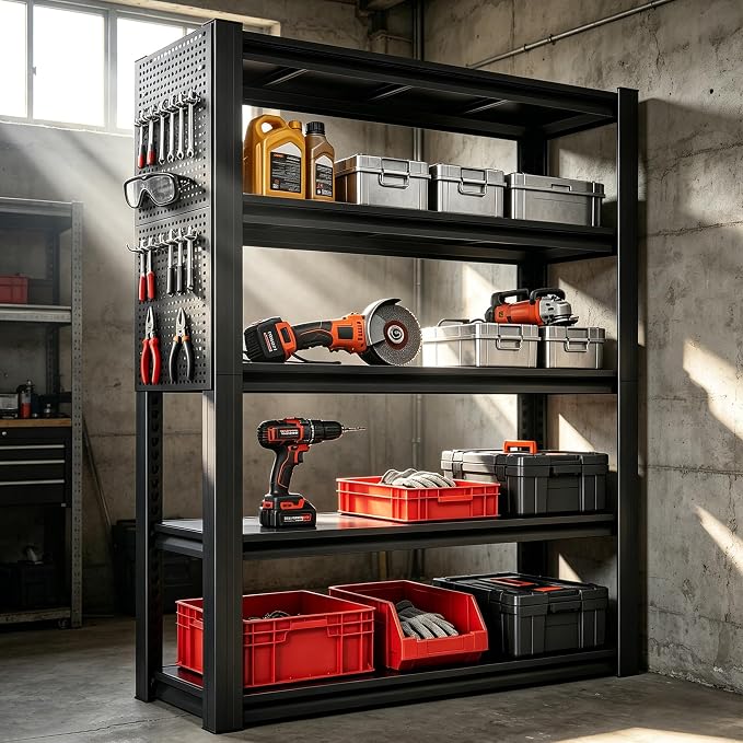 SAWJEC 18" D x 47" W x 78" H Heavy Duty Garage Shelving Unit - Image 4
