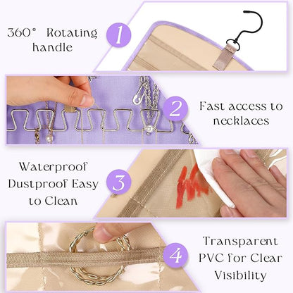 2 Pack Hanging Jewelry Organizer Storage - Image 3
