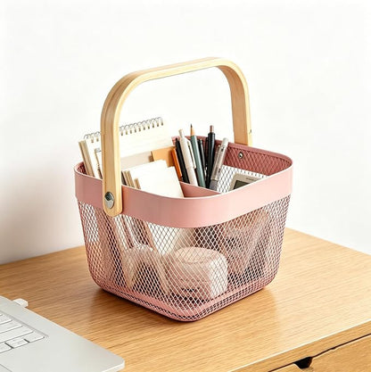 AJIODA Metal Mesh Wire Basket, Small Steel Basket - Image 7