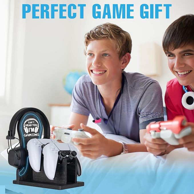 Gamer Gifts Light Up Controller Holder & Headphone Stand - Image 7