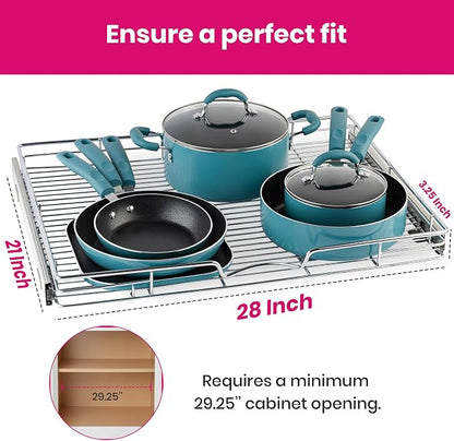 HOLDN’ STORAGE Pull Out Cabinet Organizer, Heavy Duty Caddy w/Lifetime Limited - Image 3
