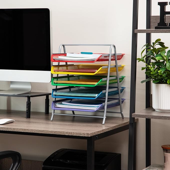 Mind Reader 5-Tier Paper Tray Organizer - Image 6
