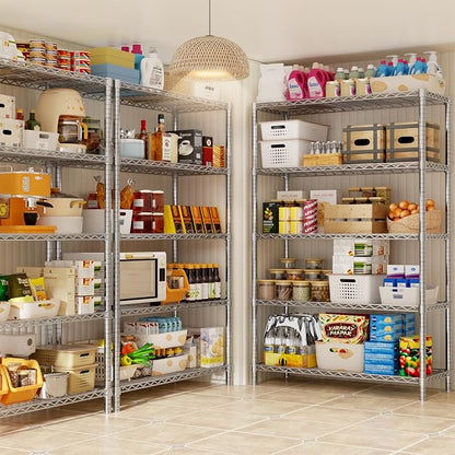 Storage Shelves, 5-Tier Adjustable Metal Industrial Utility Shelf Rack - Image 6