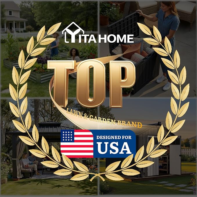 YITAHOME Outdoor Resin Storage Box 31 Gal, Water-resistant Patio Deck Box - Image 8